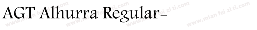 AGT Alhurra Regular字体转换